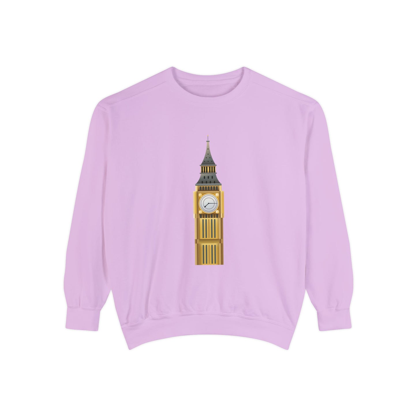 Unisex Garment-Dyed Sweatshirt Trendy - Iconic Big Ben Clock Tower