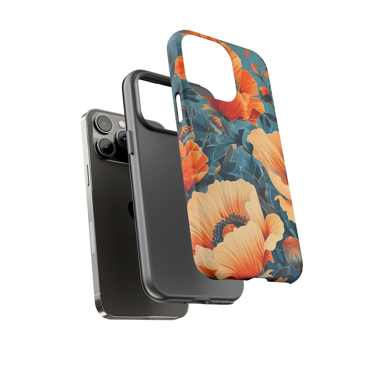 Floral Phone Case, Tough Cases for Protection and Style, Spring Aesthetic, Gift for Her, Phone Accessory for Nature Lovers