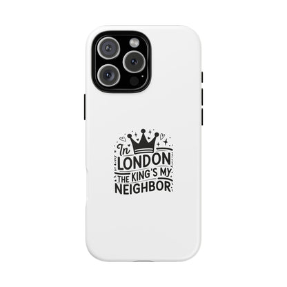 London-Themed Tough Phone Case - Chic & Stylish Protection