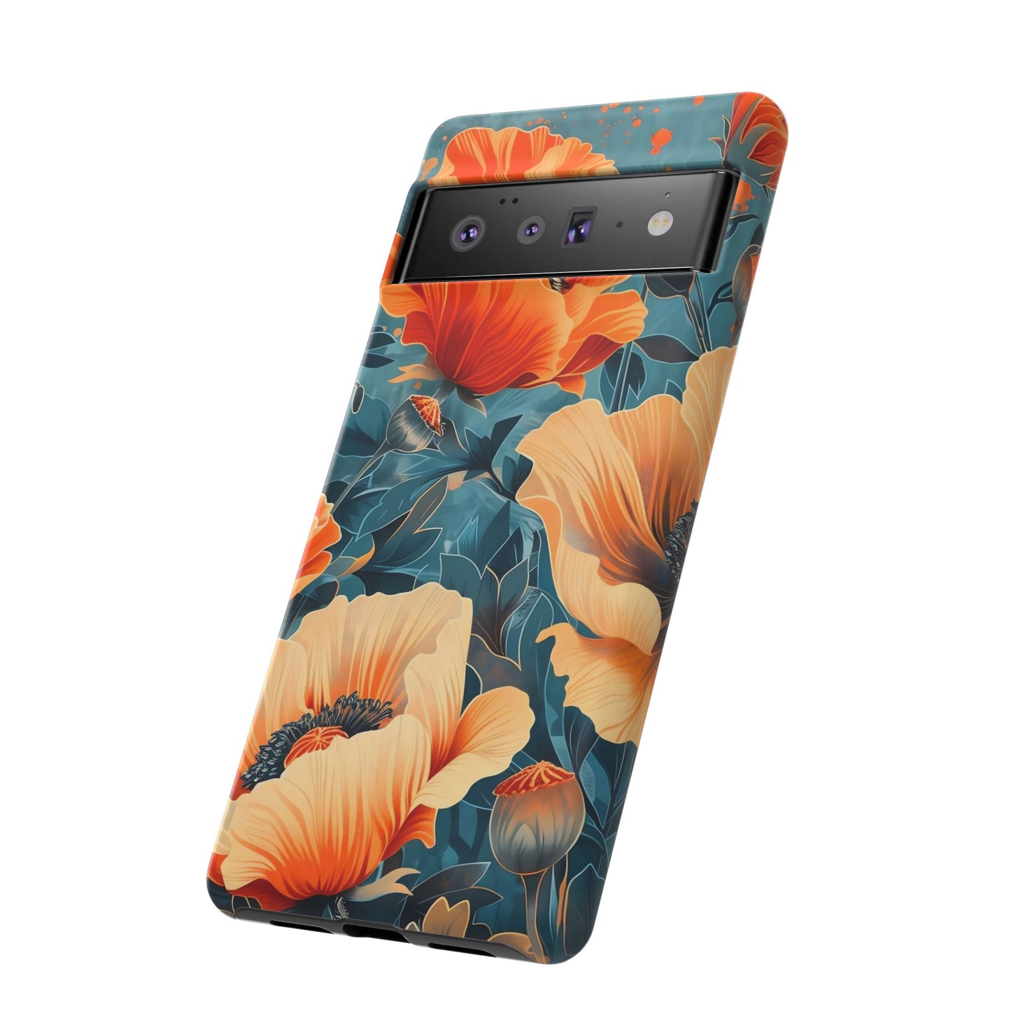 Floral Phone Case, Tough Cases for Protection and Style, Spring Aesthetic, Gift for Her, Phone Accessory for Nature Lovers
