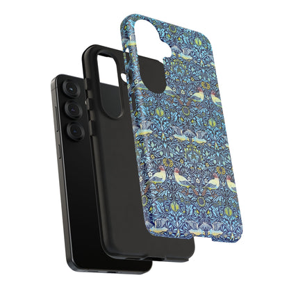 Bird and Floral Pattern Phone Case, Tough Cases, Gift for Nature Lovers, Eco-friendly, Custom Phone Accessories, All-Occasion