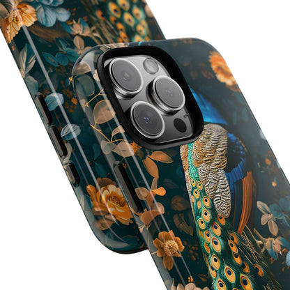 Peacock Phone Case - Elegant Floral Design, Tough Case for Protection, Unique Gift for Nature Lovers, Stylish Accessory, Eco-Friendly