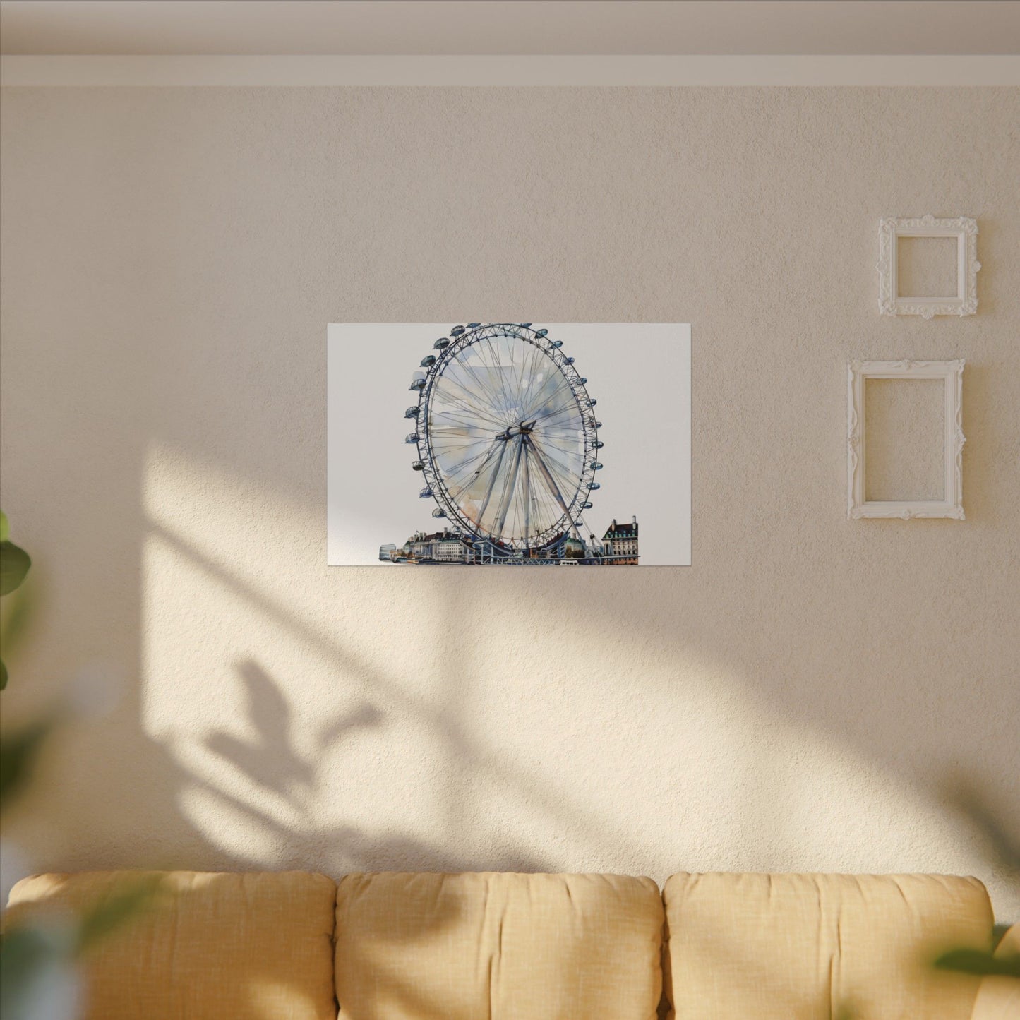 London Eye Canvas Print, Wall Art Decor, Travel Gift, Home Decoration, Unique Art Piece