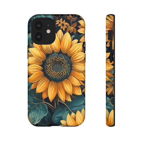 Sunflower Phone Case - Bright Floral Design, Stylish Tough Cover for Sunflower Lovers, Gift for Plant Enthusiasts, Mom Gift, Nature Lovers