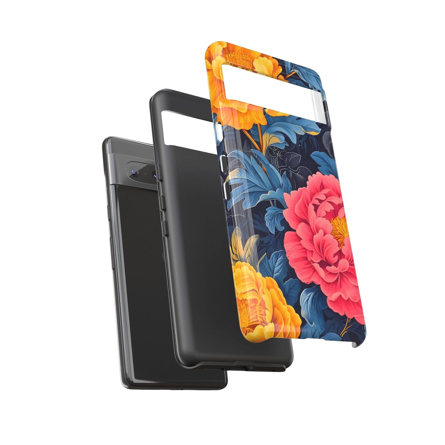 Floral Phone Case, Tough Cases, Stylish Mobile Cover, Gifts for Her, Phone Accessories, Unique Flower Design