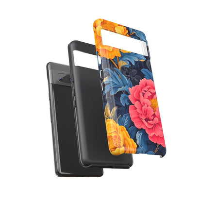 Floral Phone Case, Tough Cases, Stylish Mobile Cover, Gifts for Her, Phone Accessories, Unique Flower Design