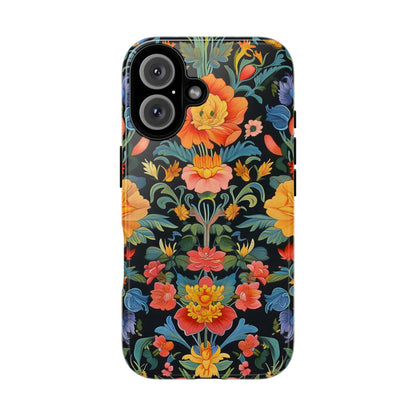 Floral Phone Case - Tough Cases, Flower Pattern Phone Cover, Nature Lover Gift, Stylish Protective Case, Colorful Floral Design