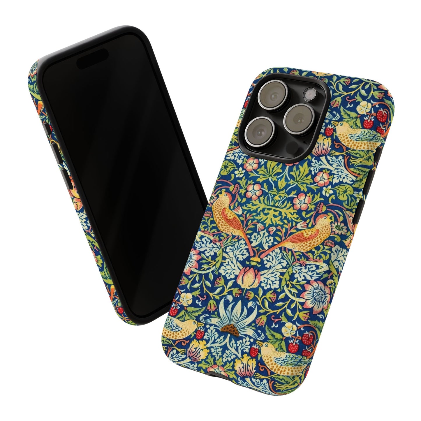 Floral Phone Case | Tough Cases, Stylish Protection, Unique Gift, Eco-Friendly, Floral Pattern, Bird Design