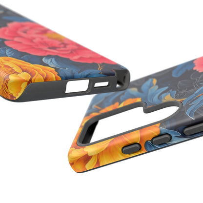 Floral Phone Case, Tough Cases, Stylish Mobile Cover, Gifts for Her, Phone Accessories, Unique Flower Design