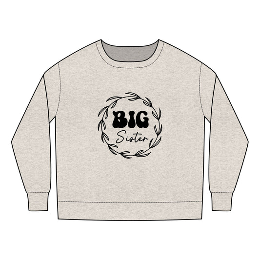 Toddler Sweatshirt - Big Sister Retro SVG PNG Design - Cozy Kids Apparel for New Siblings