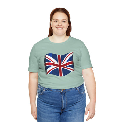 Unisex Jersey Short Sleeve Tee - Classic UK Flag Design - Union Jack Symbol