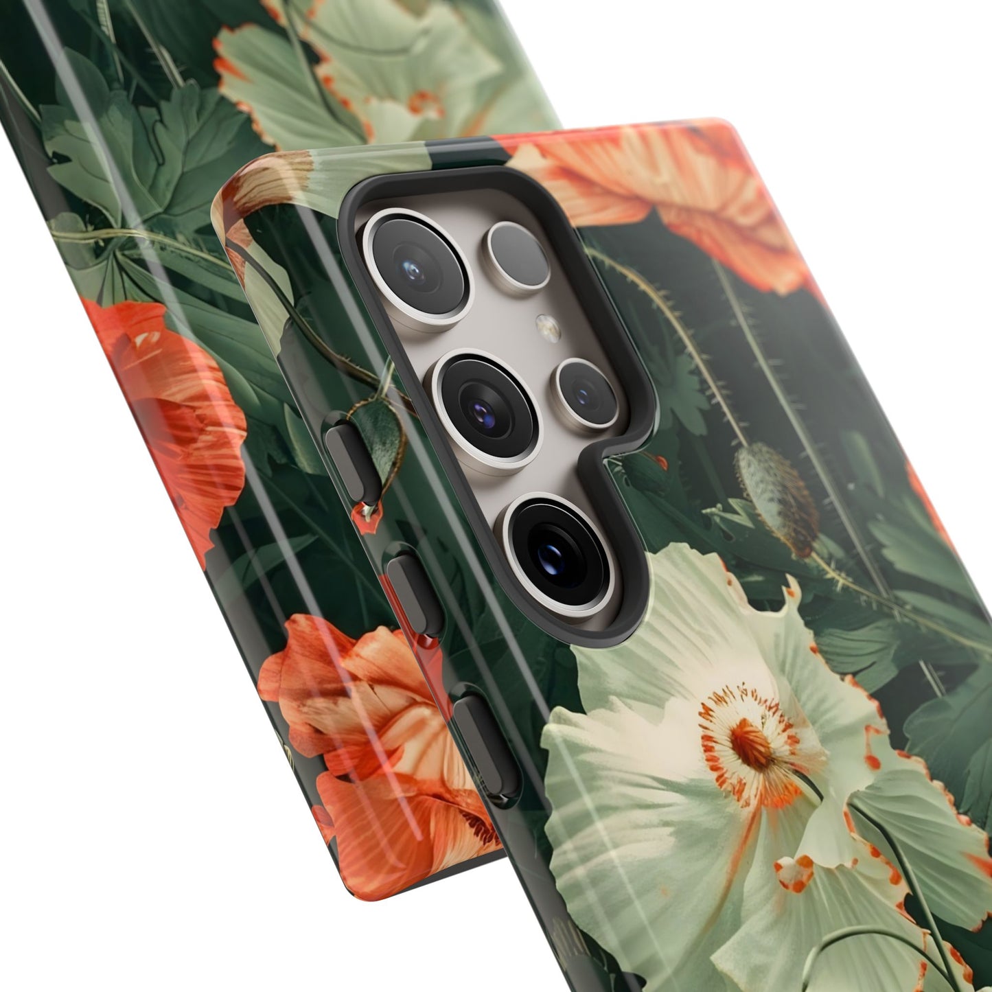 Floral Phone Case - Tough Cases, Botanical Design, Gift for Friends, Trendy Mobile Cover, Personalized Phone Accessory
