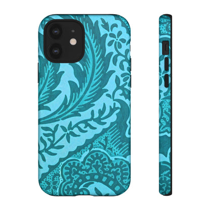 Protective Phone Case with Elegant Teal Design, Tough Cases, Floral Phone Cover, Stylish Smartphone Protection, Gifts for Her, Trendy [...]