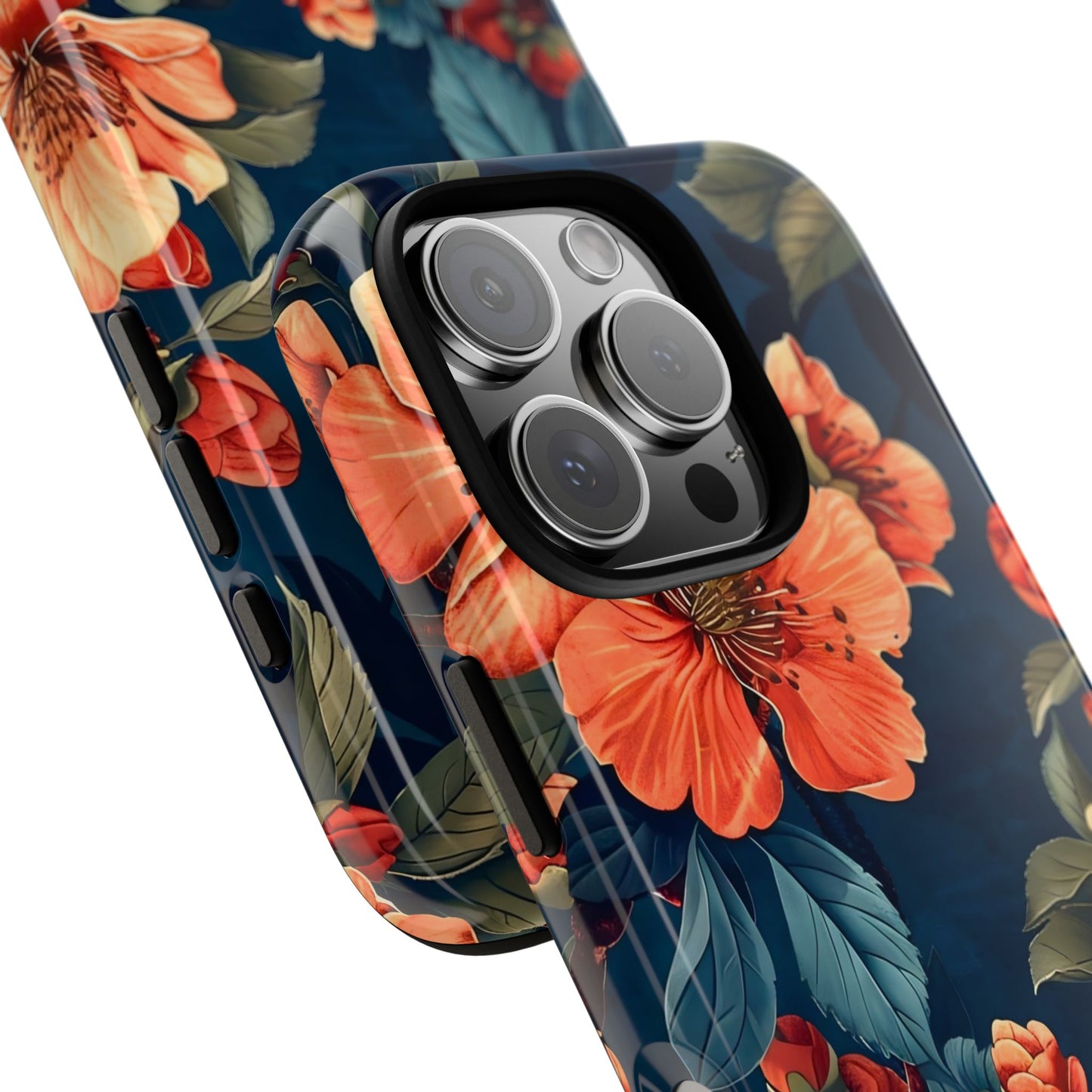Floral iPhone Case, Tough Cases, Flower Phone Protector, Floral Design, Spring Gift, Phone Cover
