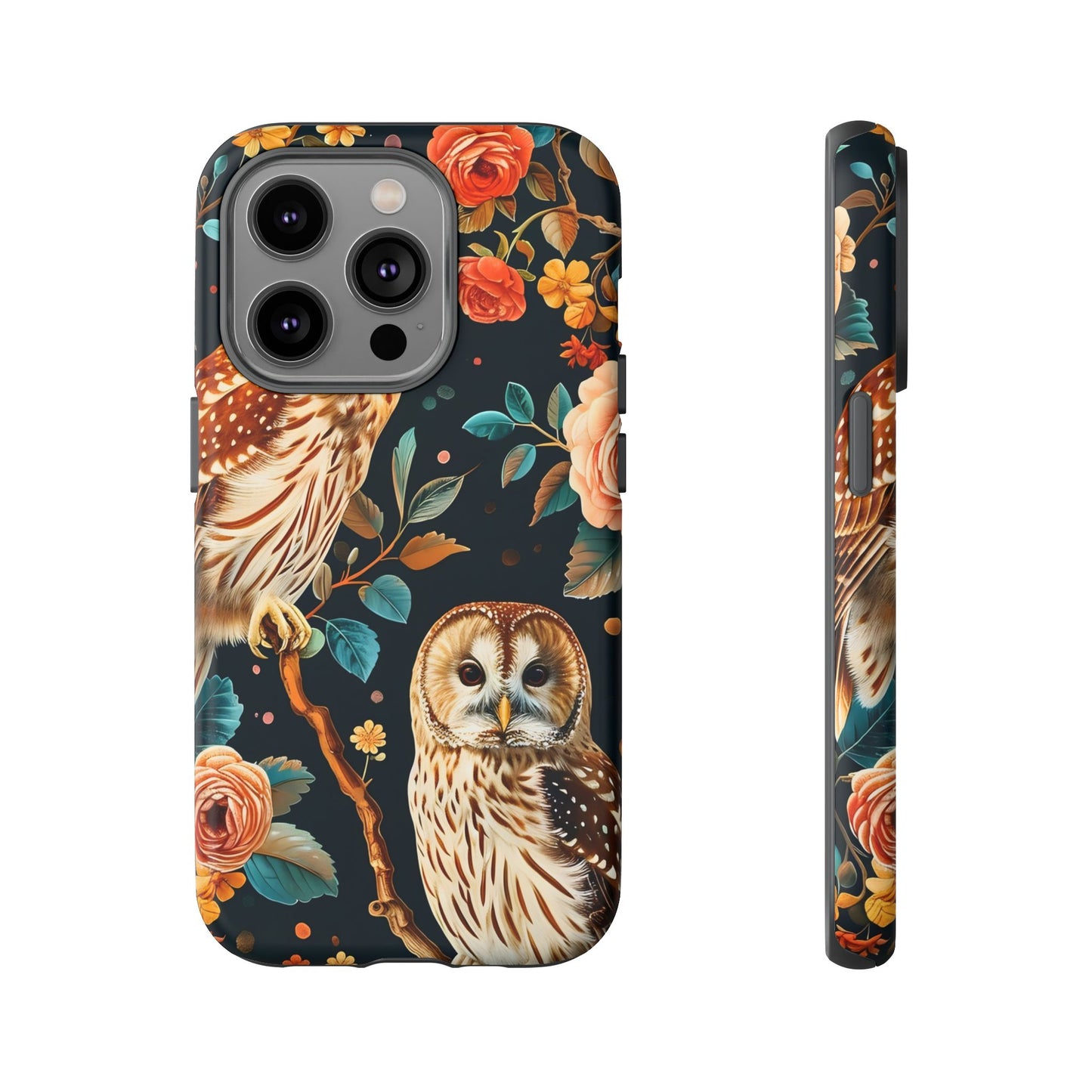 Owl Phone Case with Floral Design, Tough Phone Cover for Nature Lovers, Gift for Bird Enthusiasts, Stylish Protection for Smartphones, [...]