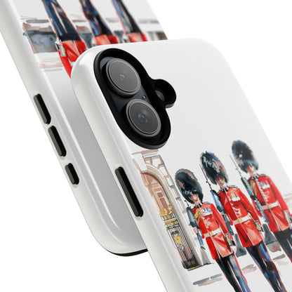 Phone Case with Royal Guard Design, Unique Cell Cover, London Souvenir, Tough Phone Case, Gift for Travelers, Stylish Street Photography