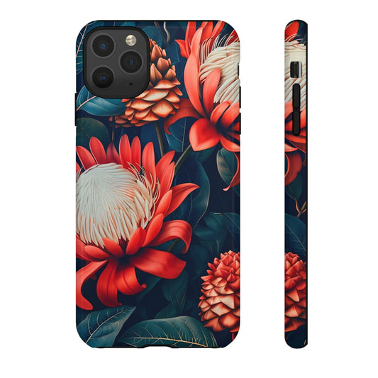 Floral Phone Case for Tough Love, Durable Cover, Unique Gift for Nature Lovers, Birthday, Mother's Day, Floral Design