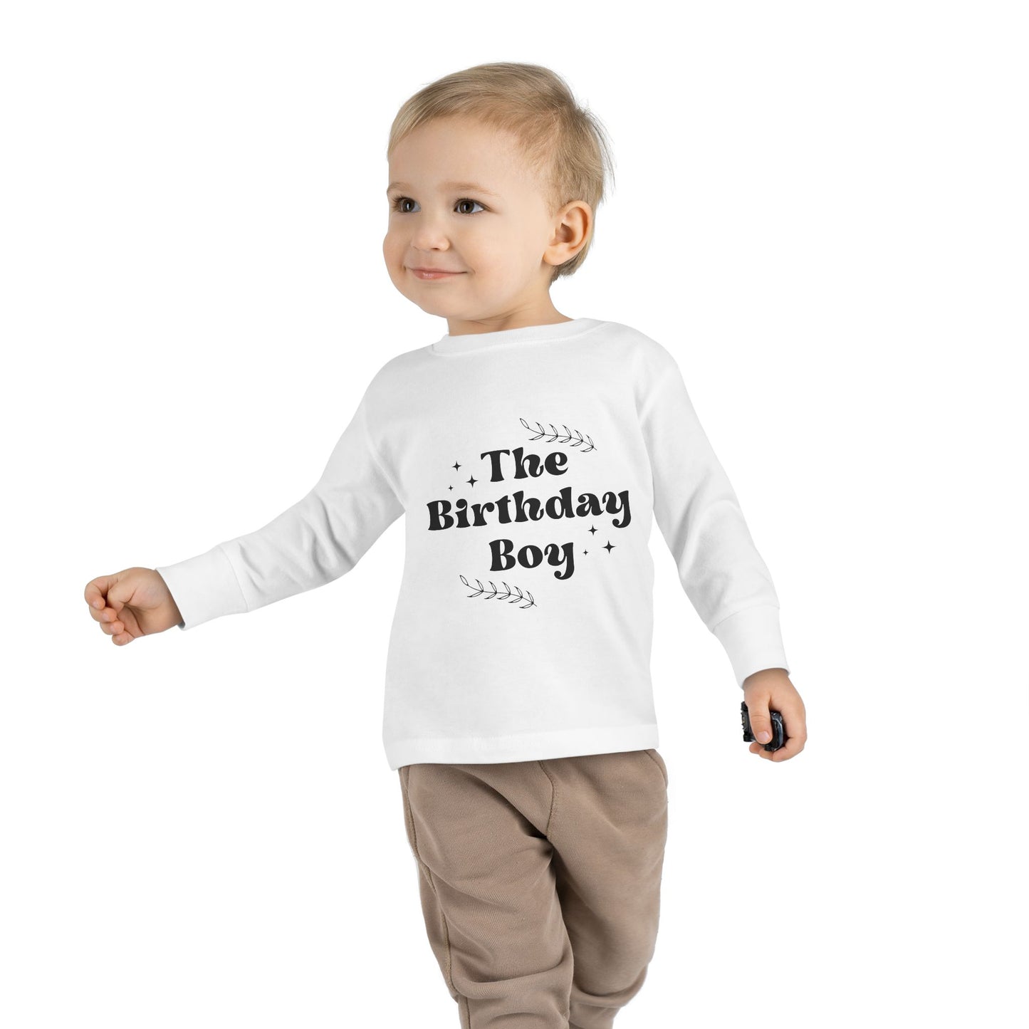 Toddler Long Sleeve Tee - 'The Birthday Boy' Design