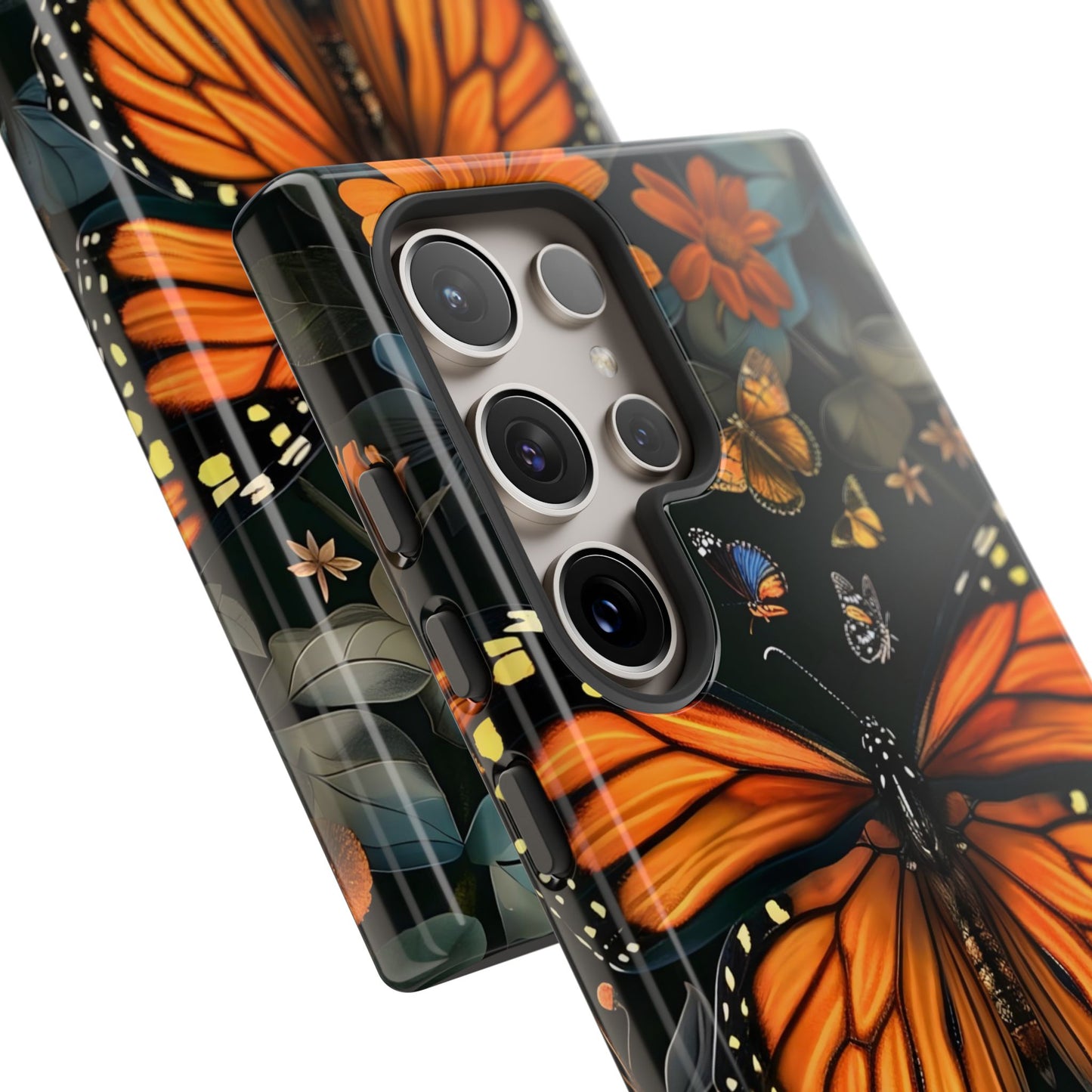 Monarch Butterfly Phone Case, Tough Cases, Nature Lover Gift, Floral Mobile Cover, Eco-Friendly Phone Accessory, Butterfly Design