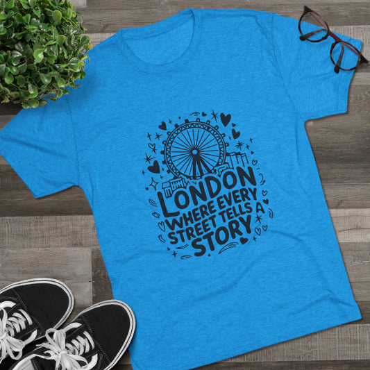London's Streets Unisex Tri-Blend Crew Tee