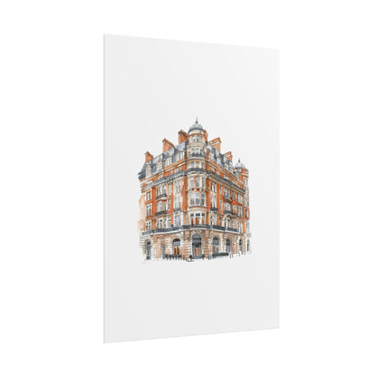 Elegant Architectural Rolled Posters, Art Prints for Home Decor, Gift for Housewarming, Wall Art for Living Room, Unique Art Decor