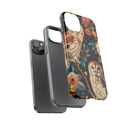 Owl Phone Case with Floral Design, Tough Phone Cover for Nature Lovers, Gift for Bird Enthusiasts, Stylish Protection for Smartphones, [...]