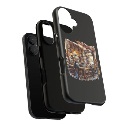 Artistic Phone Case - Cozy Pub Vibe, Trendy Smartphone Accessory, Gift for Friends, Modern Design, Durable Protection