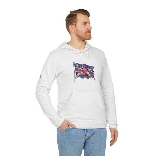adidas Unisex Fleece Hoodie - British Flag - Iconic Union Jack