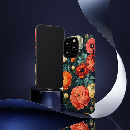 Floral Phone Case, Tough Cases - Stylish Protection, Gifts for Her, Nature Lover Decor, Floral Accessories