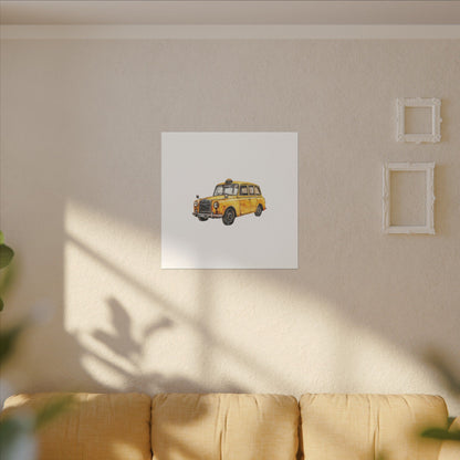 Vintage Taxi Matte Canvas, Stretched, 0.75" (Multi-Size)