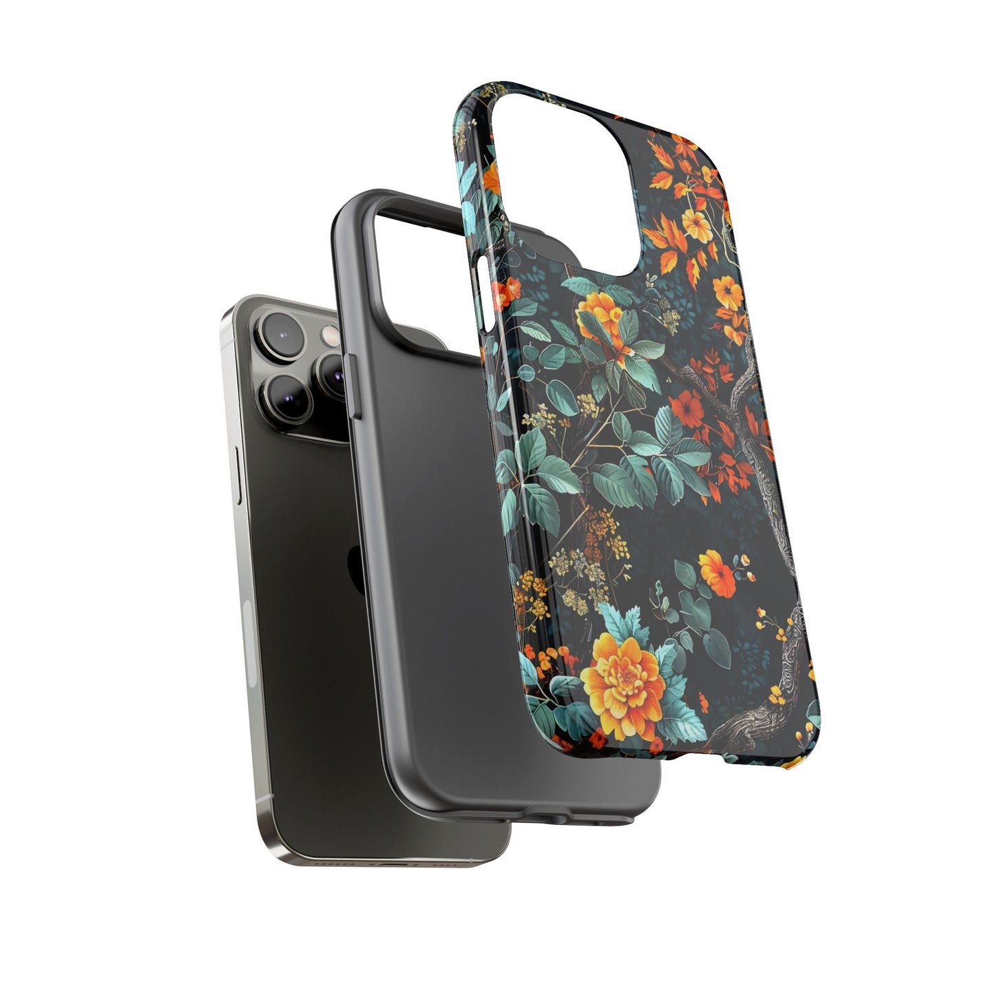 Floral Phone Case | Tough Cases, Protective Cover, Gift for Her, Autumn Vibes, Floral Phone Accessory, Unique Design