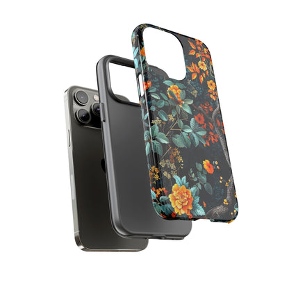 Floral Phone Case | Tough Cases, Protective Cover, Gift for Her, Autumn Vibes, Floral Phone Accessory, Unique Design