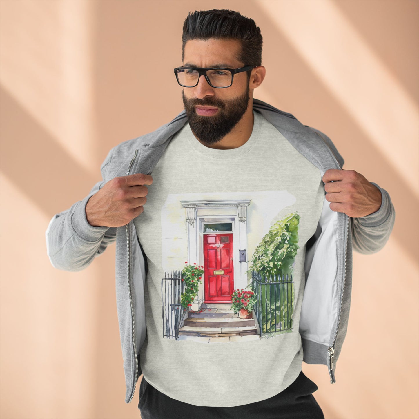 Unisex Crewneck Sweatshirt - Street London Aesthetics Urban Charm and Classic City Vibes