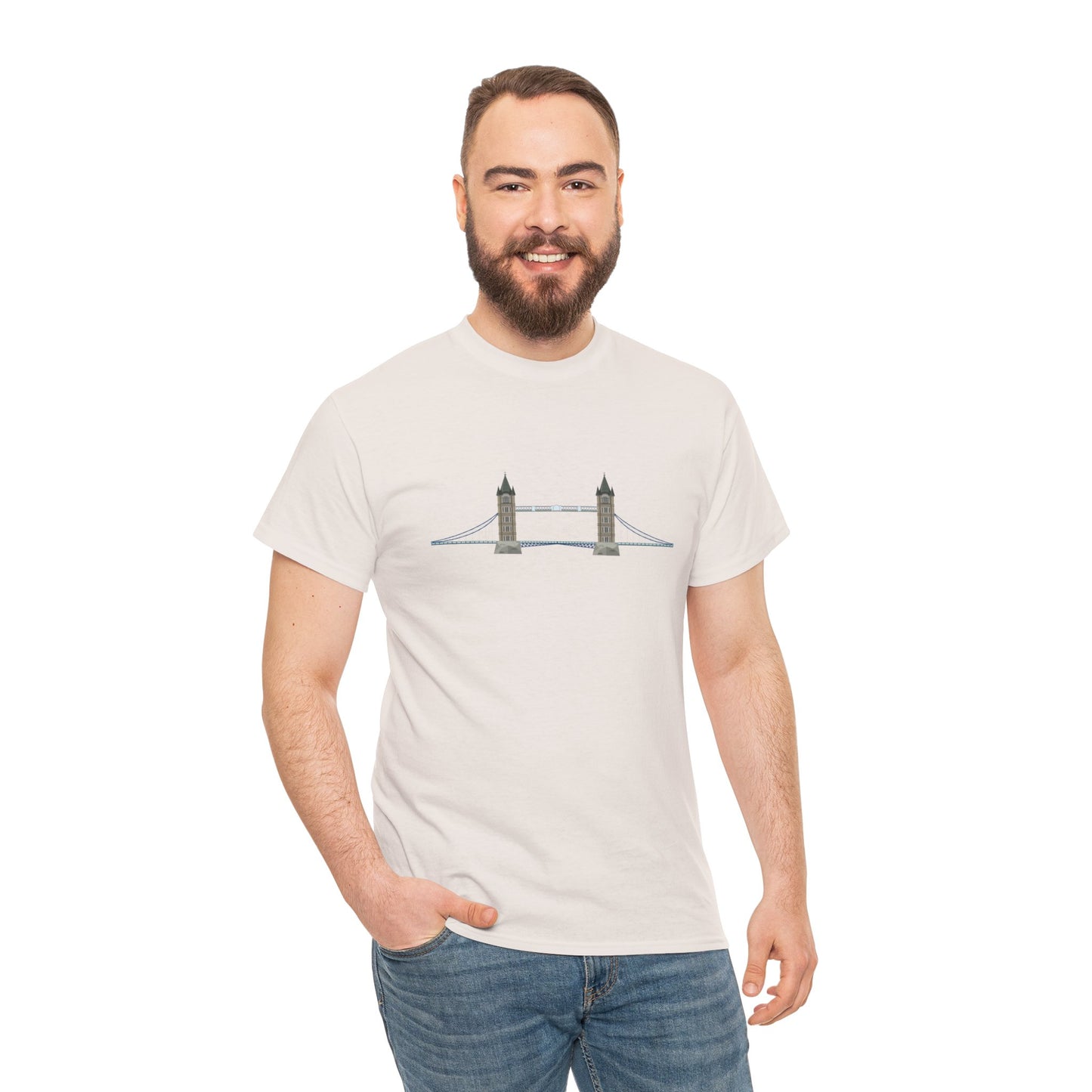 Unisex Heavy Cotton T-Shirt - Majestic London Bridge