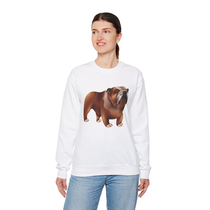 Unisex Heavy Blend™ Crewneck Sweatshirt - Adorable British Dog