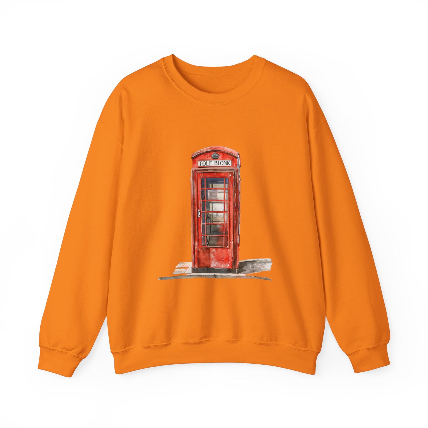 Unisex Heavy Blend™ Crewneck Sweatshirt Classy - Iconic British Public Telephone