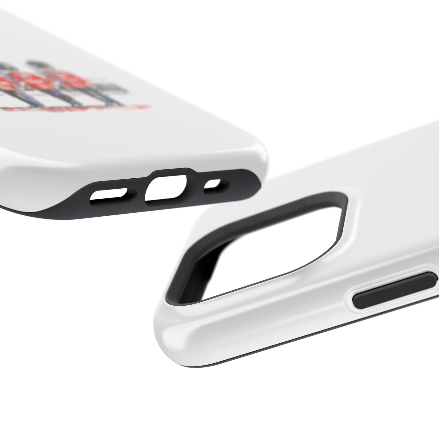 Stylish Magnetic Phone Case with Guards Design, Fun Phone Cover, Unique Gifts for Tech Lovers, Elegant Protection for All Phones