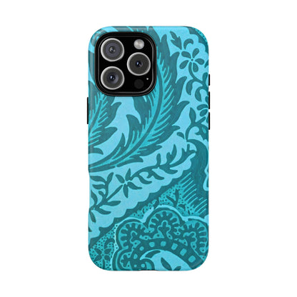 Protective Phone Case with Elegant Teal Design, Tough Cases, Floral Phone Cover, Stylish Smartphone Protection, Gifts for Her, Trendy [...]