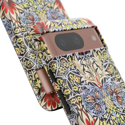 Stylish Phone Case - Floral Design, Tough Cases, Gift for Her, Phone Accessories, Trendy Tech, Unique Cell Phone Cover