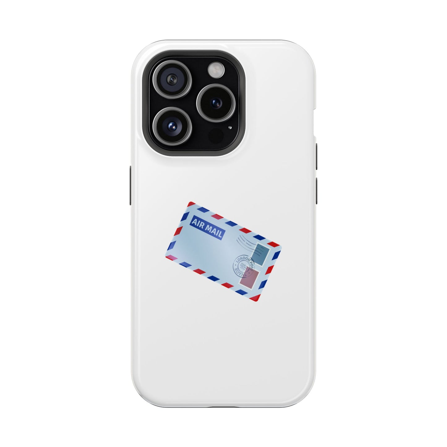 Air Mail Design Magnetic Phone Cases, Custom Phone Cover, Unique Gift for Travelers, Stylish Accessories for Holidays, Fun Phone Cases