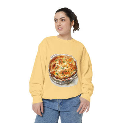 Unisex Garment-Dyed Sweatshirt - Tea, Tarts, and Triumph - British Royal Culinary Favorites