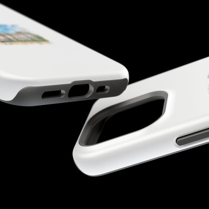 Artistic Magnetic Phone Case, Custom Tough Case, Unique Phone Cover, Gift for Travelers, Landscape Design, Protective Case