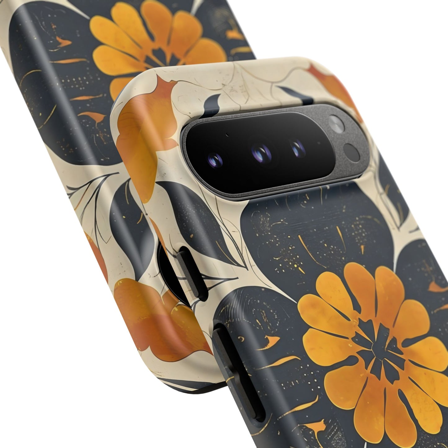 Floral Phone Case - Tough Cases, Botanical iPhone Cover, Vintage Flower Design, Durable Smartphone Protection, Unique Gift Idea