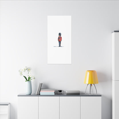 Royal Guard Canvas Art Print, British Soldier Wall Decor, Home Decoration, Gift for History Lovers, Art for Offices, Unique Wall Gallery