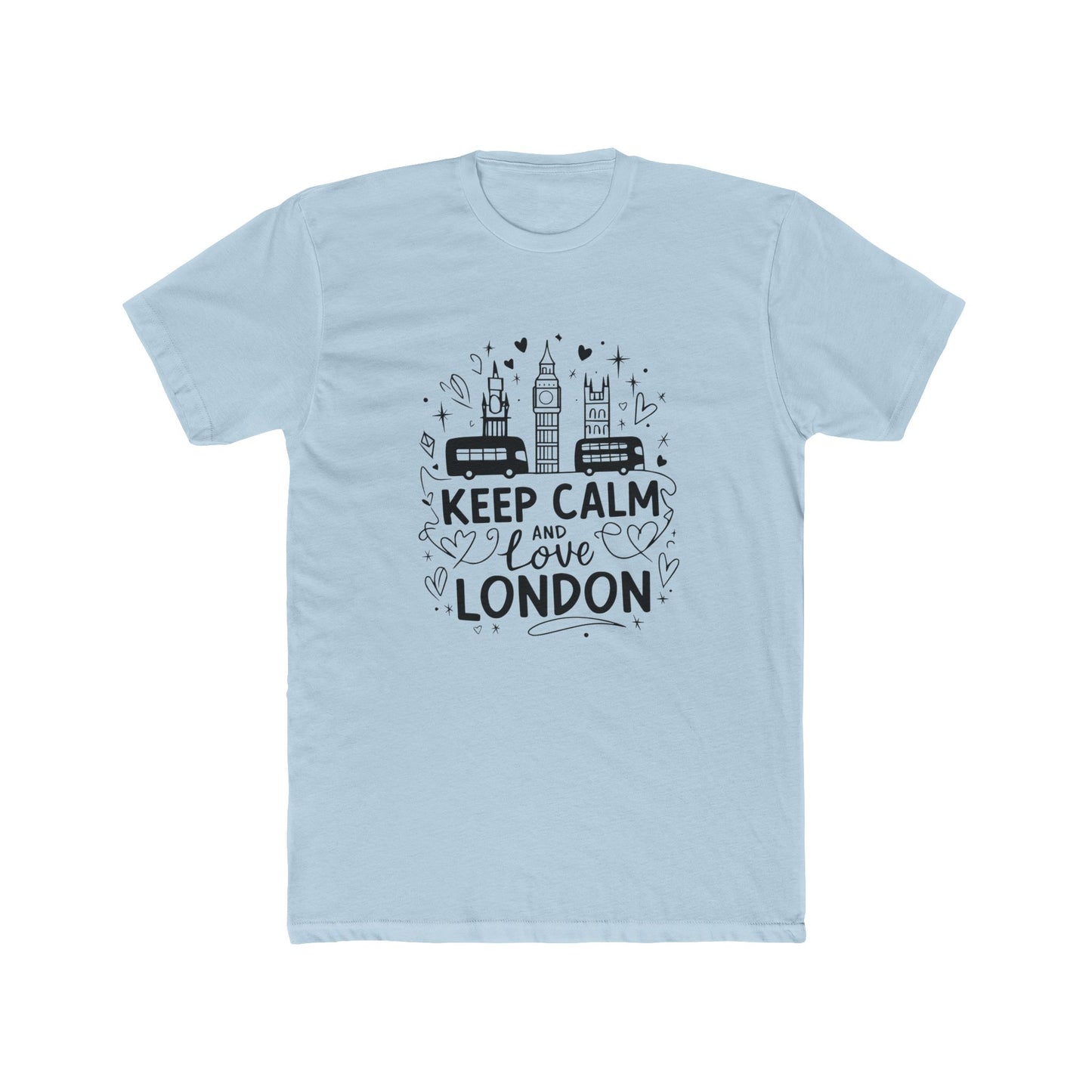 Keep Calm and love London Unisex Cotton Crew Tee