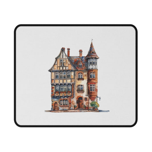 Charming House Non-Slip Gaming Mouse Pad | Perfect for Gamers, Home Office, Desk Decor, Gift for Holidays, Unique Workspace Accessories