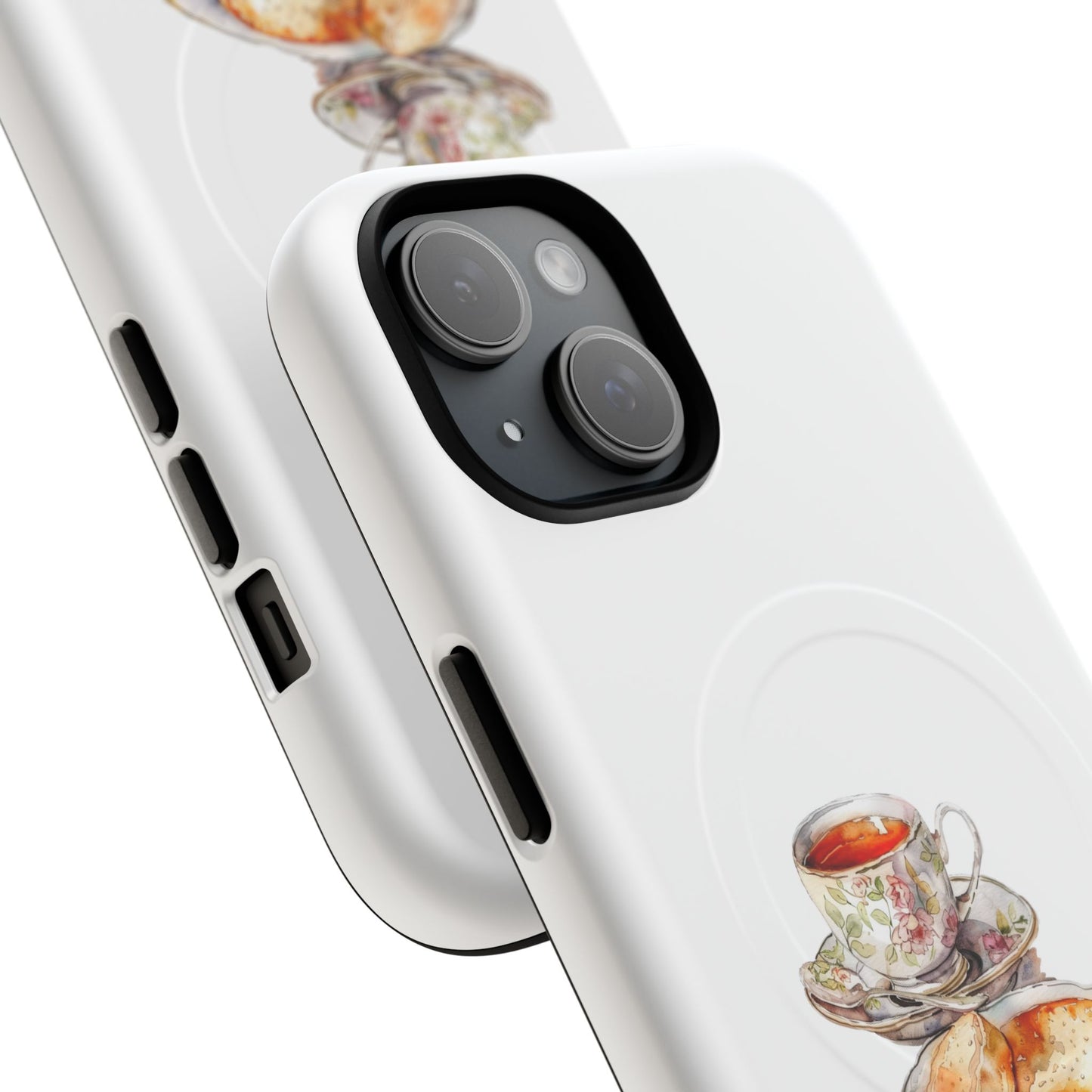 Charming Magnetic Phone Cases for Tea Lovers, Tough Phone Cover, Unique Gift, Cute Tea Design, Kitchen Decor