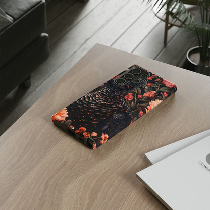 Tough Cases: Floral Design Phone Case, Stylish Protection for Your Phone, Unique Gift for Bird Lovers, Vibrant Floral Art, [...]