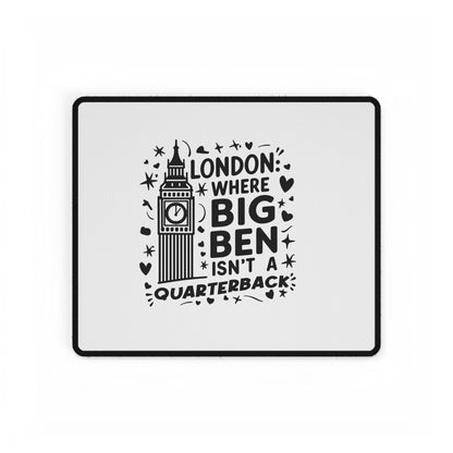London-Inspired Desk Mat - Fun Big Ben Design, Office Decor, Gift for Students, Unique Workstation Accessory, Home Office