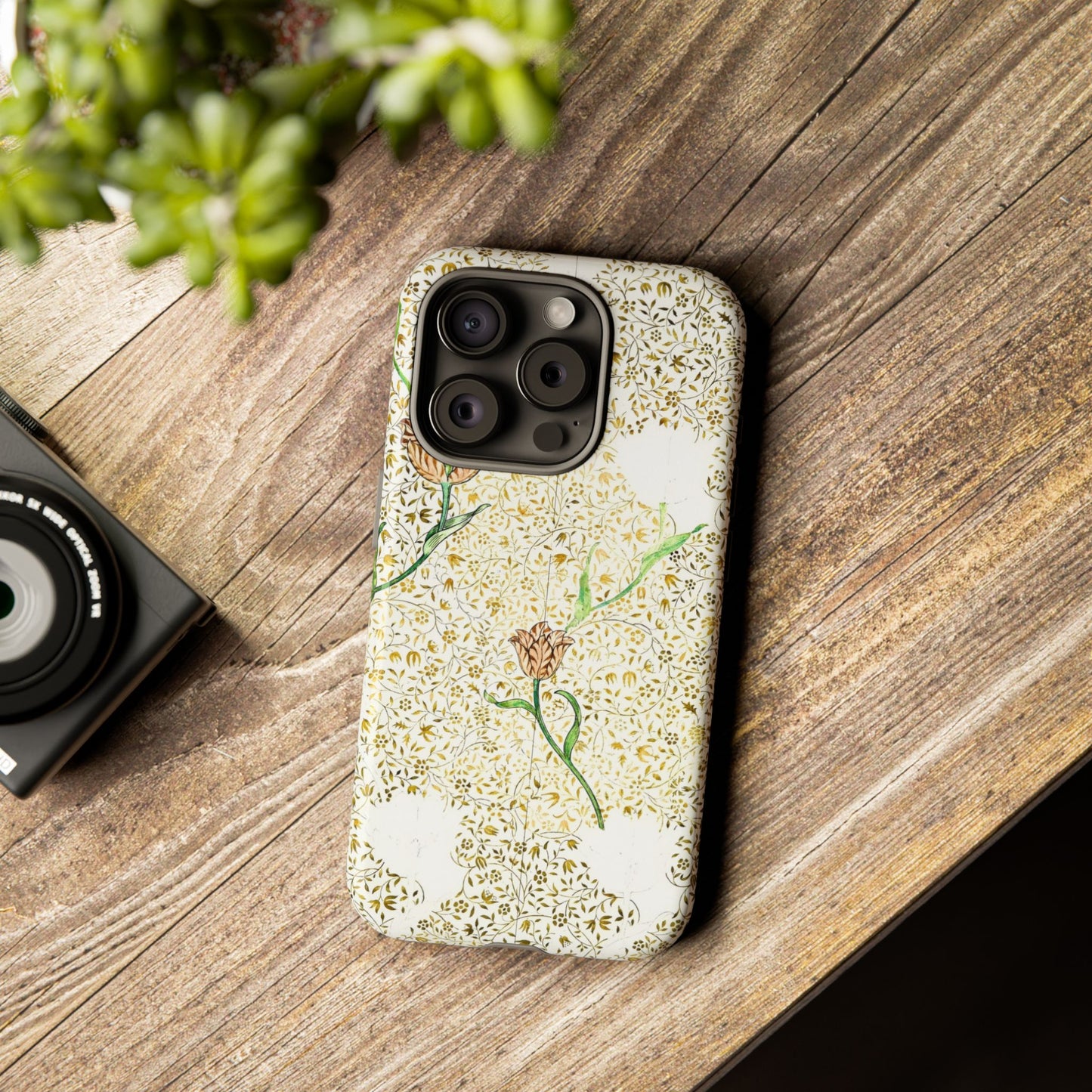 Elegant Floral Phone Case, Tough Cases for iPhone, Stylish Smartphone Cover, Protection with Floral Art, Unique Gift for Her